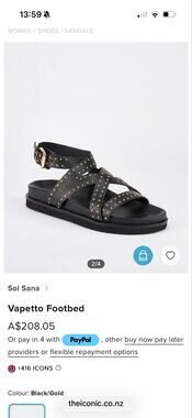sol sana “vapetto” sandals eu38
